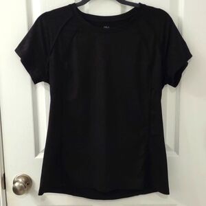 Fila Sport Spandex Athleisure Top in Muted Cheetah Black Size M